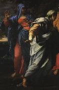 CARRACCI, Annibale Holy Women at the Tomb of Christ (detail) fg oil on canvas